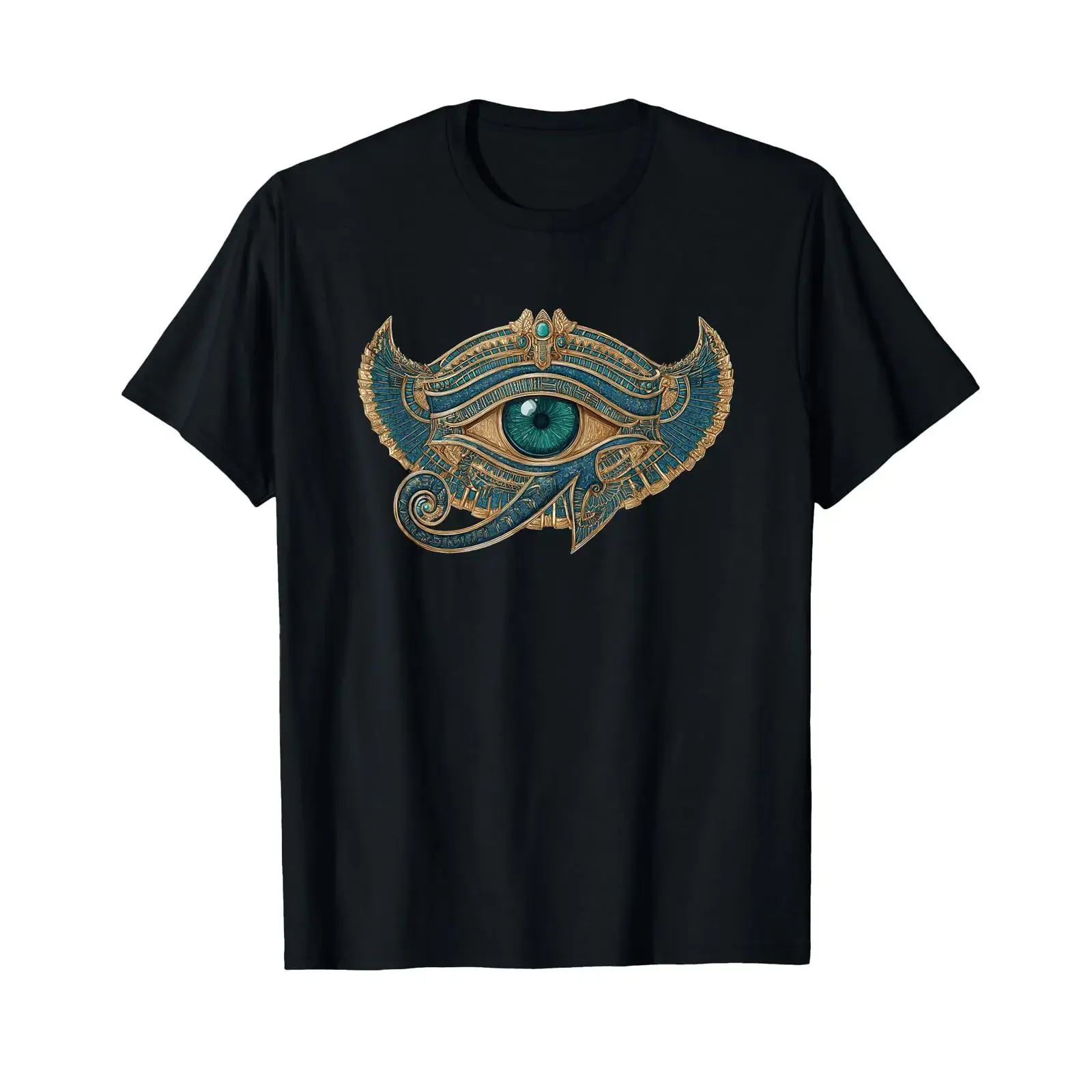 Eye of Horus Egyptian God Egypt Mythology Ancient T Shirt vintage Washed Unisex homme Versatile Breathable graphic Slightly