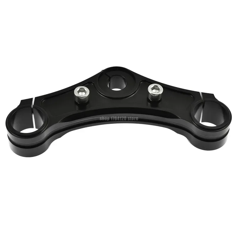 Motorcycle Top Triple Clamps w/ Riser Holes Black Aluminum For Harley Sportster Forty Eight XL1200X Dark Custom XL1200X 2010-15