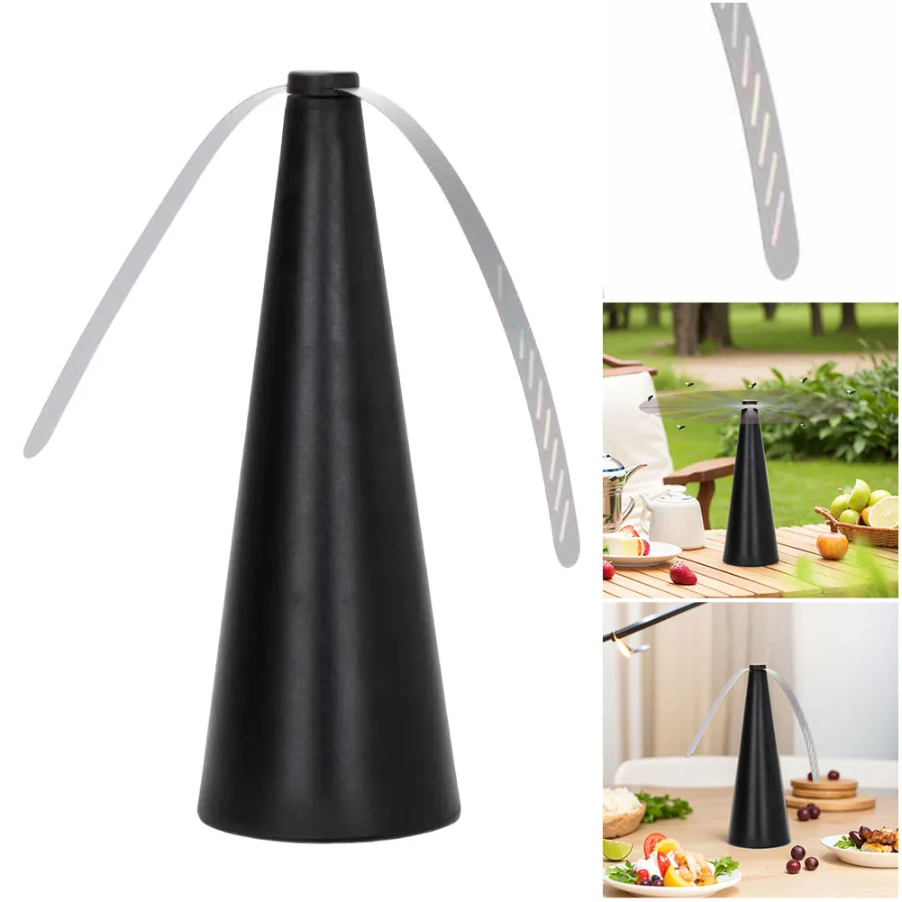 

2 шт. вентиляторы для столов с голографическими лопастями, вентилятор от мух, портативный уличный вентилятор для пикника для ресторана, барбекю, вечеринки