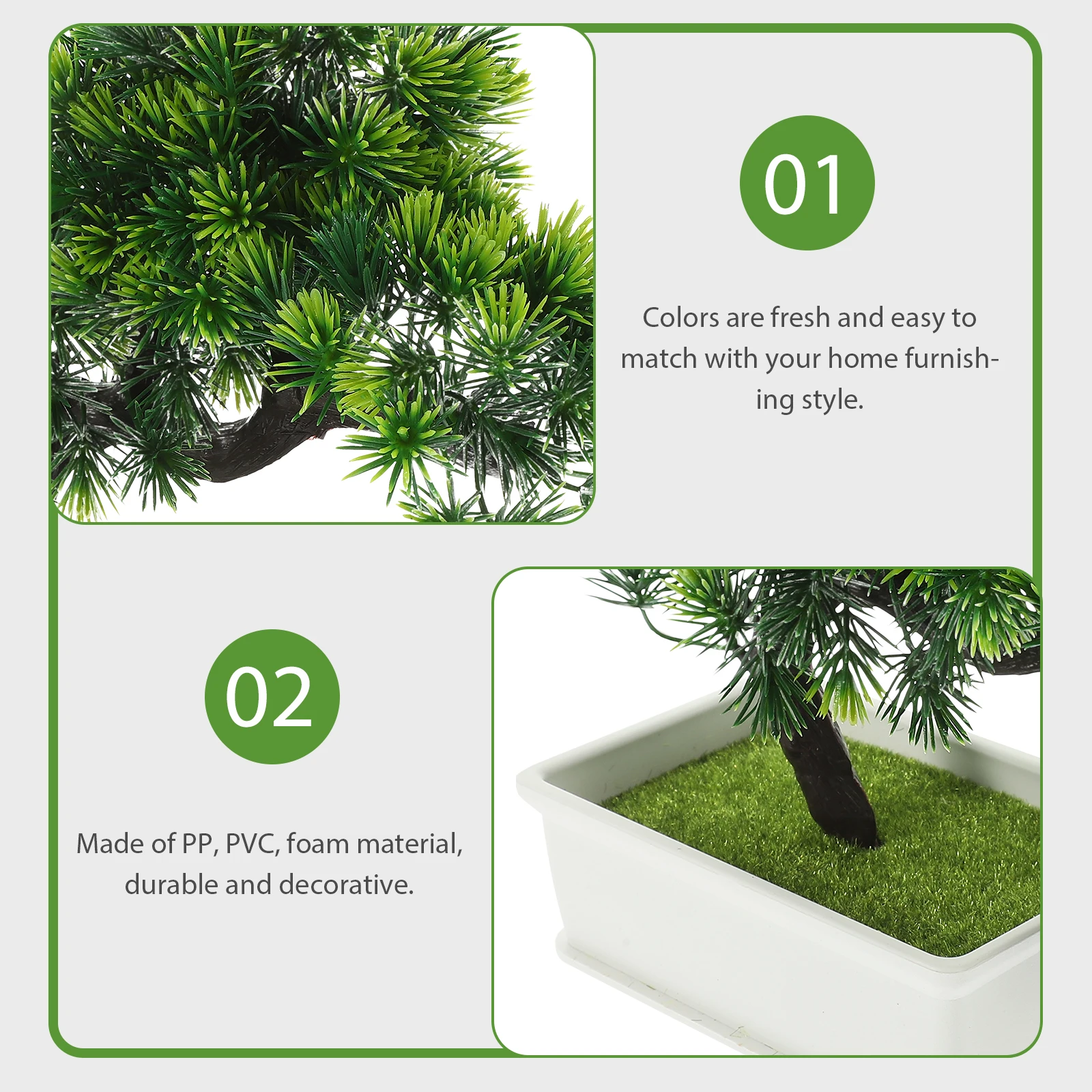 

1pc Creative Artificial Bonsai Tree Realistic Mini Simulated Pine Tree For Home Office Desk Decoration Household Fake Pine Faux