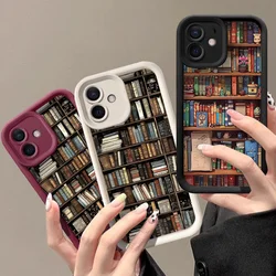 책 선반 크리 에이 티브 패턴 전화 케이스 Google Pixel 9 8 7 8A 7A Pro XL 5G 케이스 Google 7 PRO 충격 방지 캔디 소프트 커버