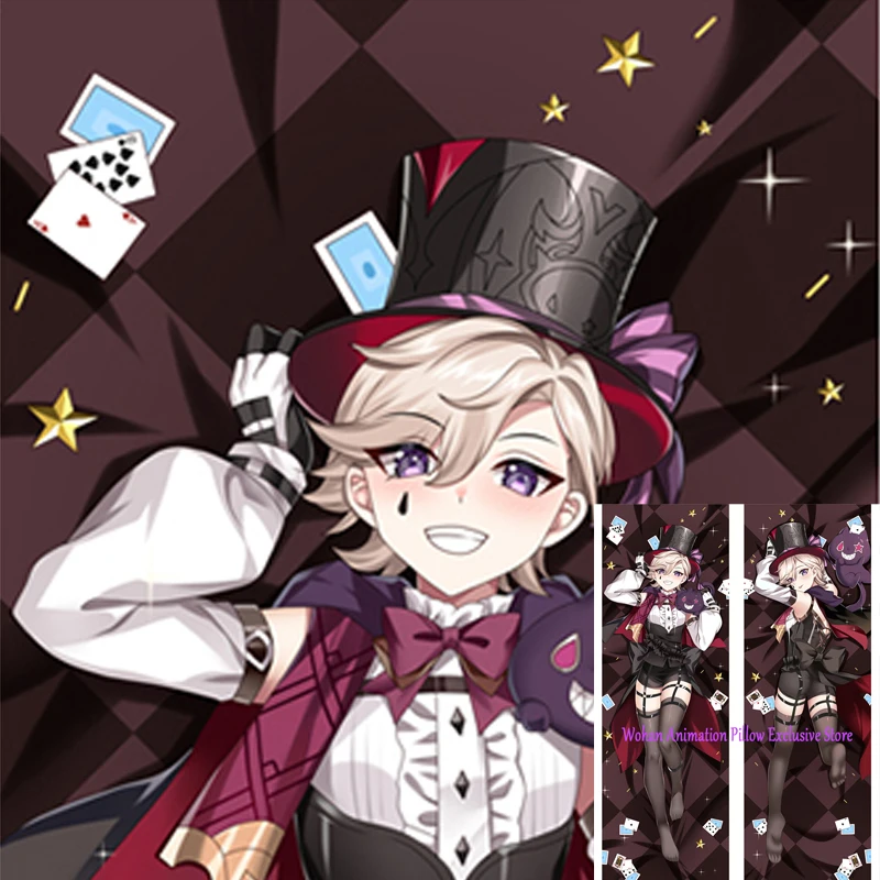 

Dakimakura Anime Pillow Cover Lyney Double Sided Print 2-Side Pillowcase Decoration