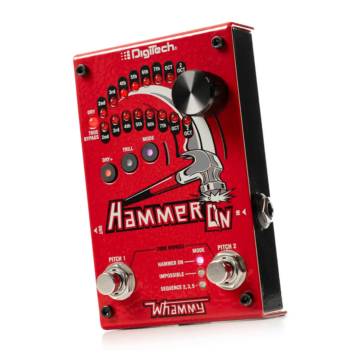 دواسة DIGITECH Hammer-On Whammy Style للجيتار والباس - Pitch Shift، Arpeggio، Detune، Harmony FX