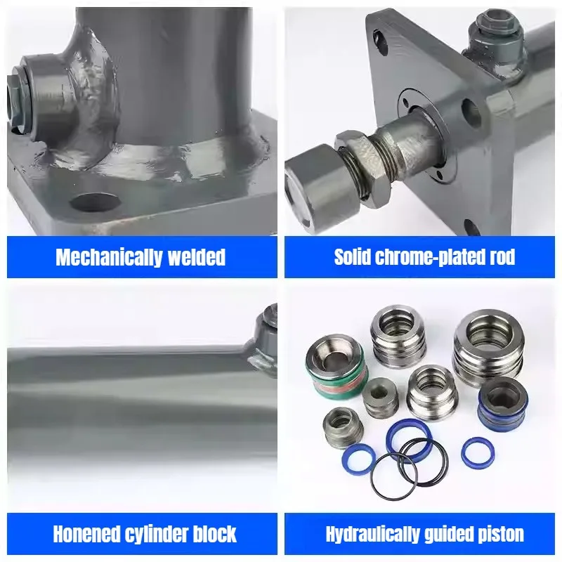 업다운 사각 플랜지 양방향 실린더 1톤 2톤 오일 잭 유압 스테이션 맞춤형 리프팅 드릴링 잭 리프팅