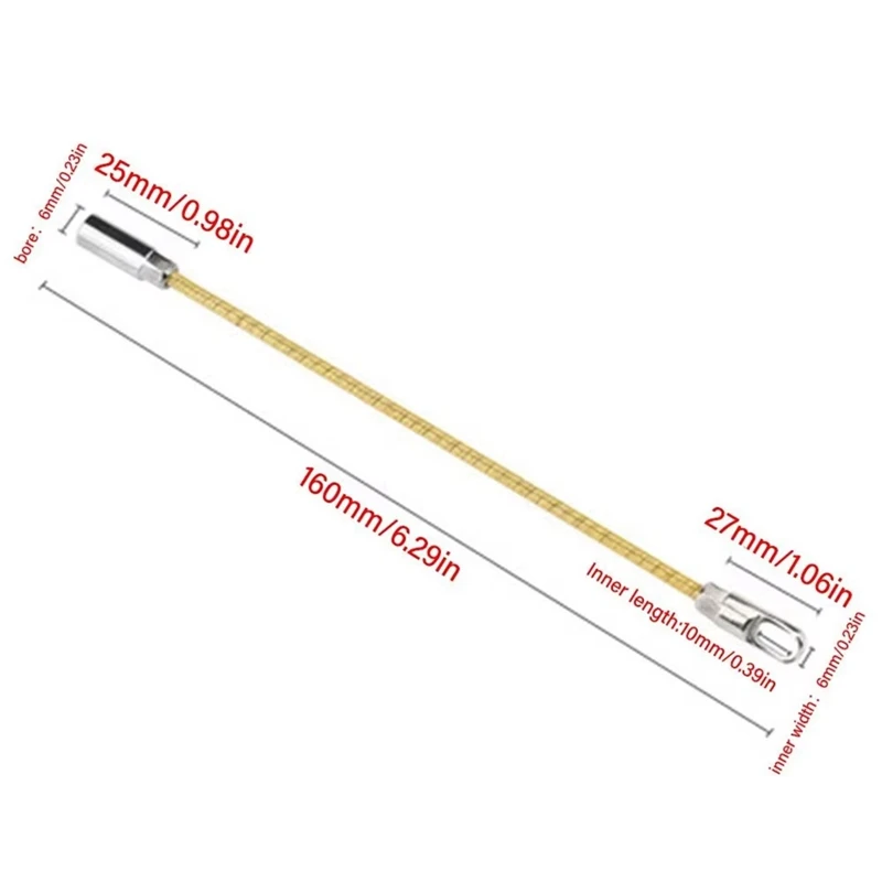 A19F-Electrician Professional Automatic Threader Connector Cable Elastic Threader Repair Fast Cable Puller Auxiliary Tool