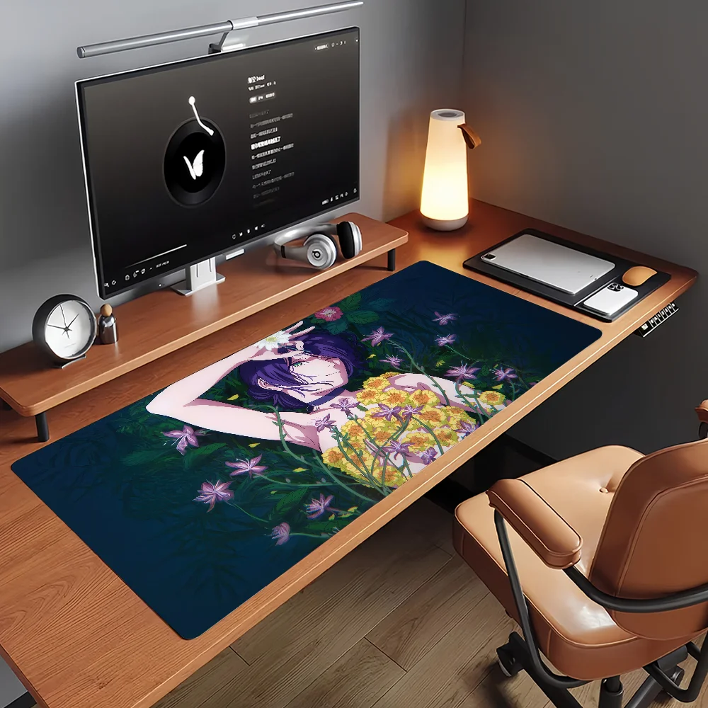 Movie Anime C-Chainsaw Man R-Reze Mouse Pad Non-slip Rubber Gamer Balance Computer Mat Decoracion Deskmat Laptop Office Large