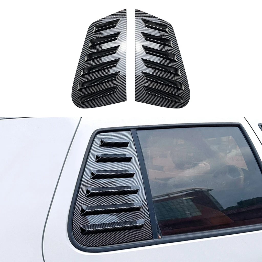 Car Rear Side Window Louver Air Vents Windshield Decoration Cover For Volkswagen Golf 4 MK4 1997 1998 1999-2006 Glossy black