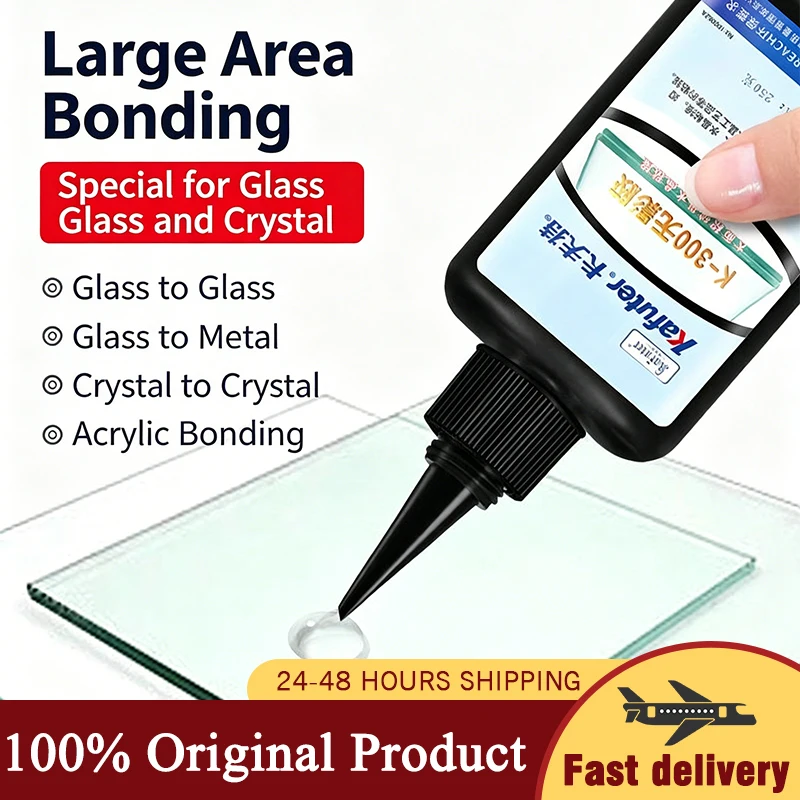 

KAFUTER K-300 K-302 K-303 K-306 UV Glue Dedicated for Glass Crystal Invisible Glue Strong Quick-Drying UV Glass Glue