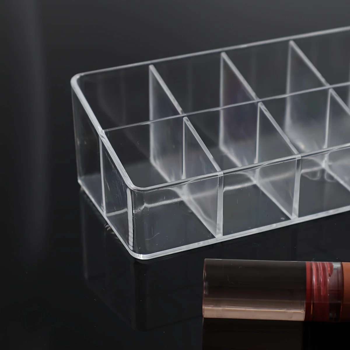 2/3pcs Clear 12 Grid Lipstick Stand Case Makeup Organizer Storage Box Lipstick Display Holder Cosmetic Jewelry Organizer Box