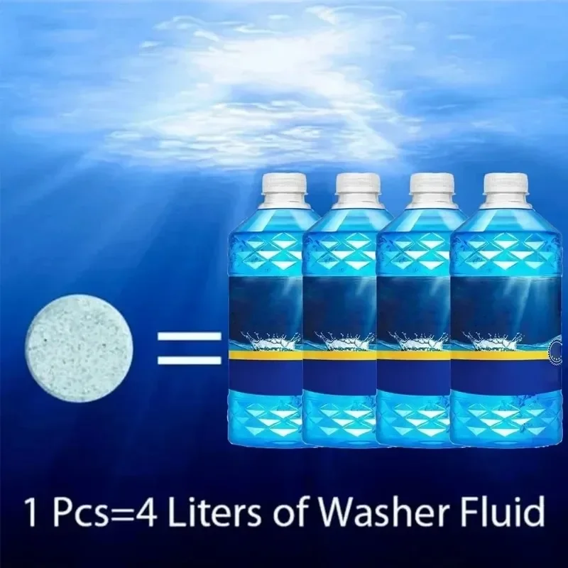 ISGTDRM Solid Cleaner Car Windscreen Cleaner Effervescent Tablet Auto Wiper Glass Solid Cleaning Concentrated Tablets Detergent