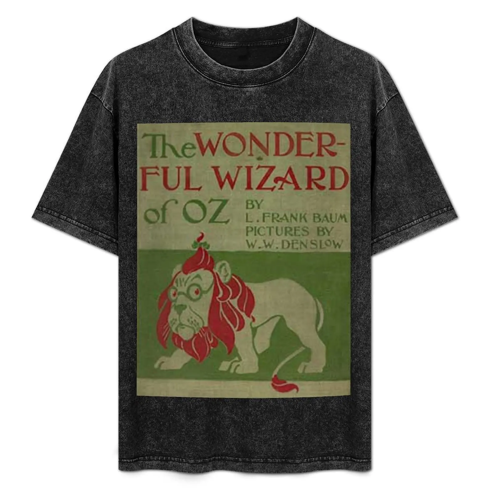 

The Wonderful Wizard of Oz Classic Book Cover T-Shirt anime clothes graphic shirts oversized compression shirt men