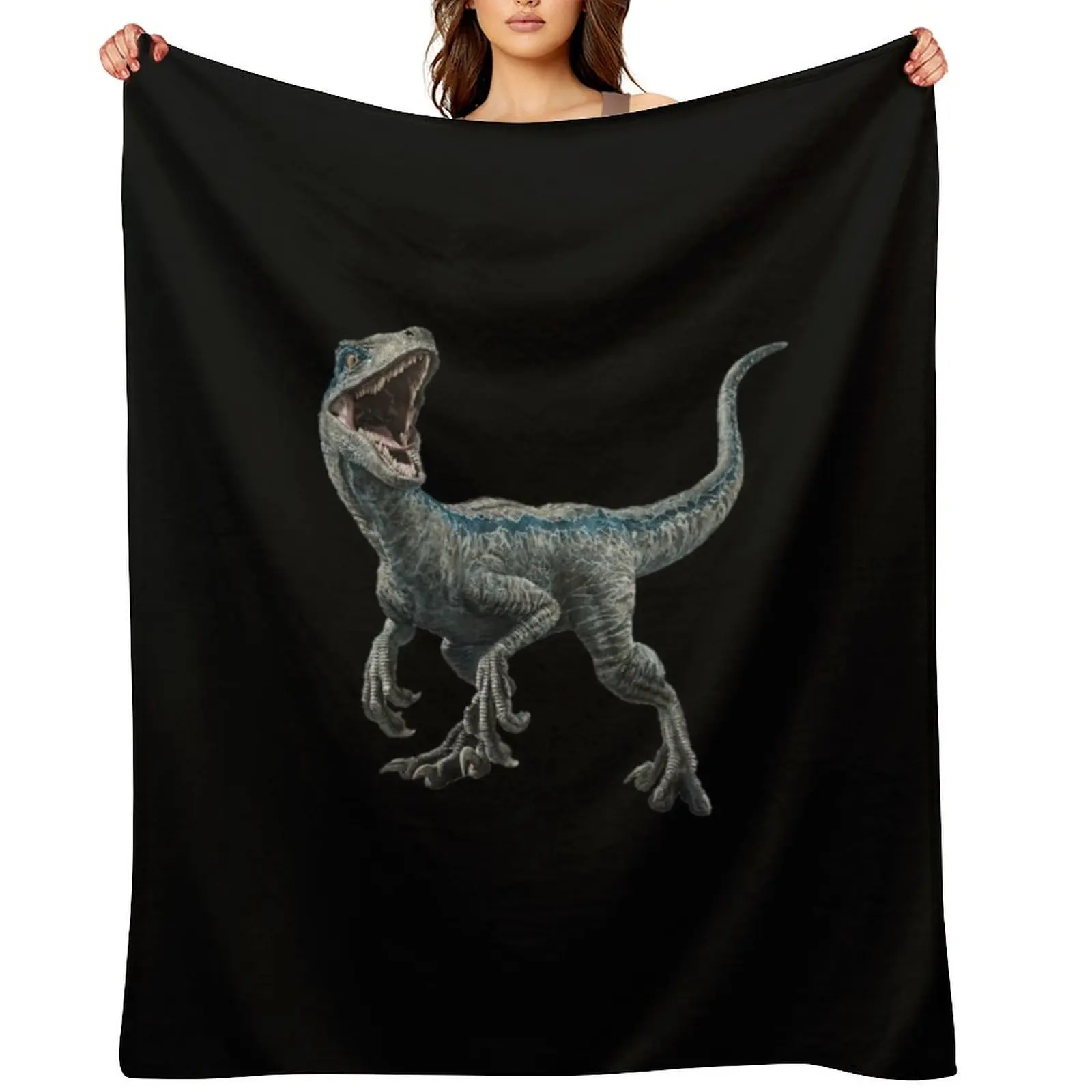 

Velociraptor dinosaur Throw Blanket Hairys Blankets For Bed Giant Sofa christmas gifts Blankets