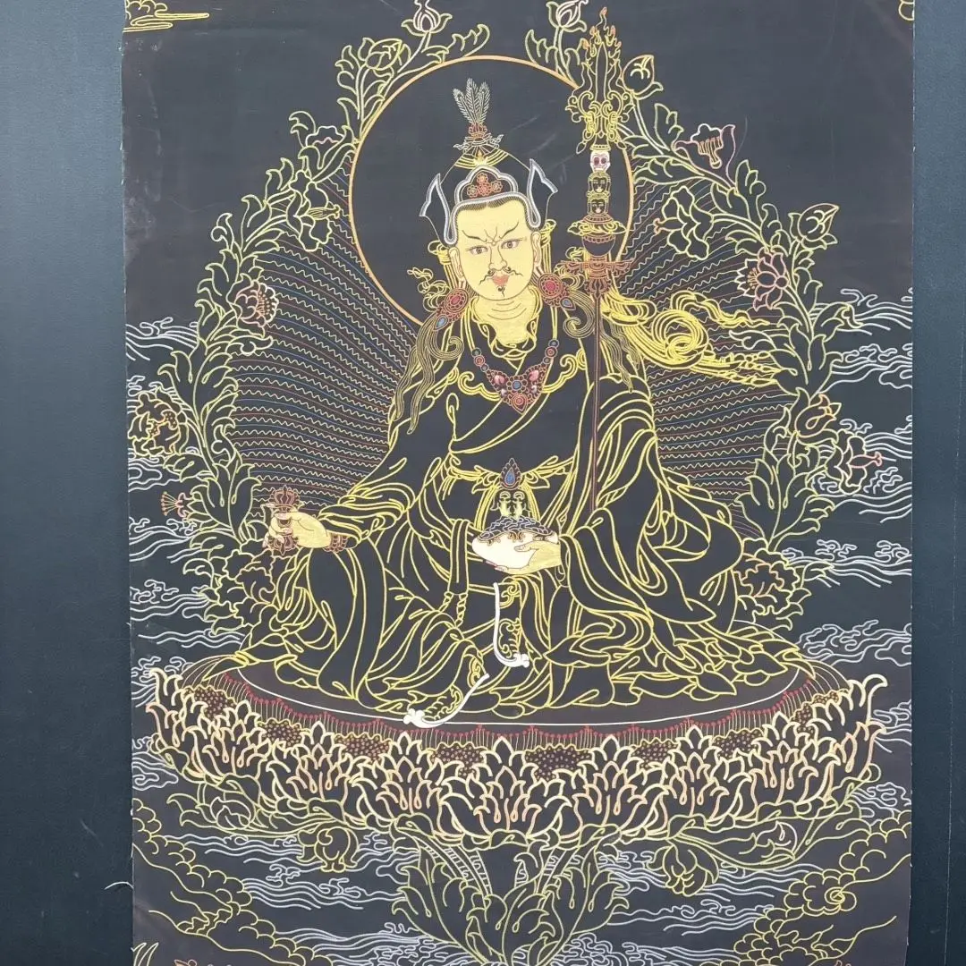 Tibet Tibetan Cloth Silk The wisdom of padmasambhava Thangka Tangka Embroidery Painting
