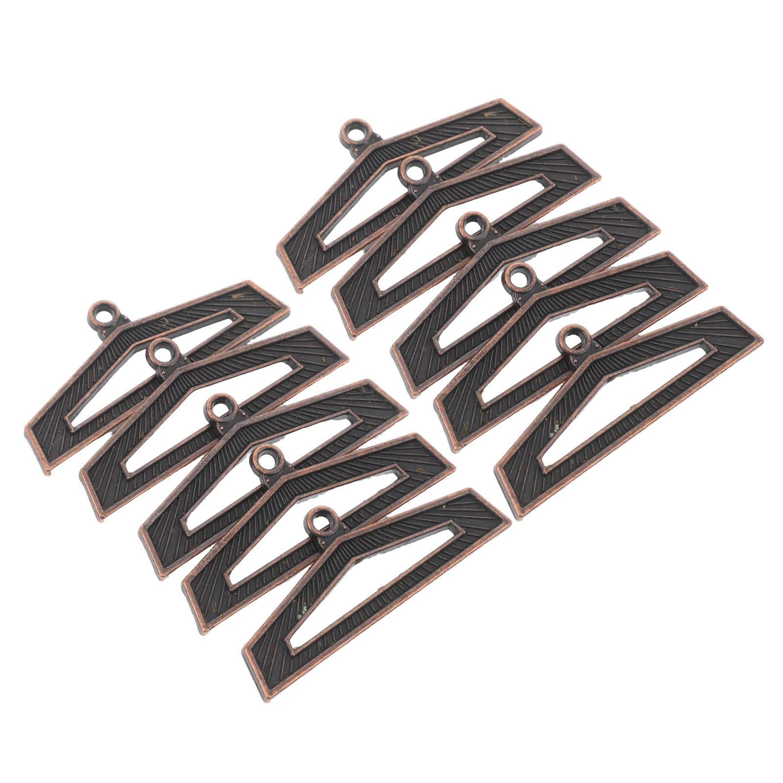 

10pcs Medal Buckle Ribbon Metal Clasp Dark Brown Display Hanger Durable Award Accessories For Sports Events Trophies