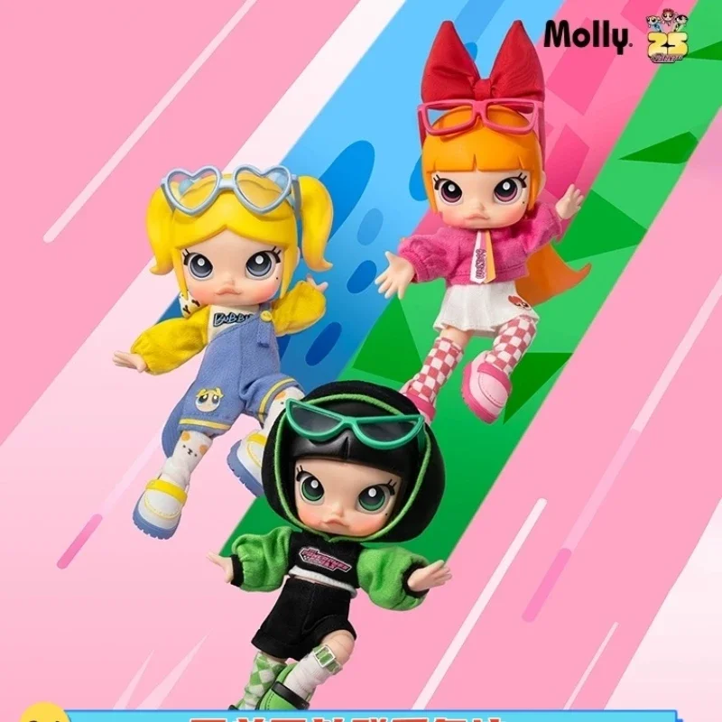 Kawaii Original Molly X Flying Little Cop Series Action Figure Moving Doll Girl Cartoon Gift Ornament Collectible Model Toy Gift