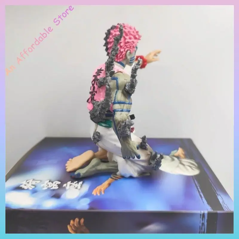 Figurine Demon Slayer Akaza en Pvc, 13cm, modèle de collection, jouets pour enfants, cadeaux d'halloween, ornements de poupée