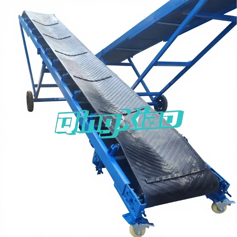 Lightweight Foldable Mobile Belt Conveyor Large Inclination Logistics Warehouse Loading High Efficiency Stable  Easy Operate New