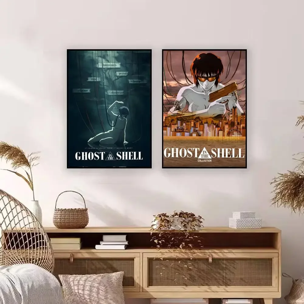 Anime G-Ghost in the Shell Poster Premium Art Wall Decor, Simple Ornament for Living and Leisure Areas