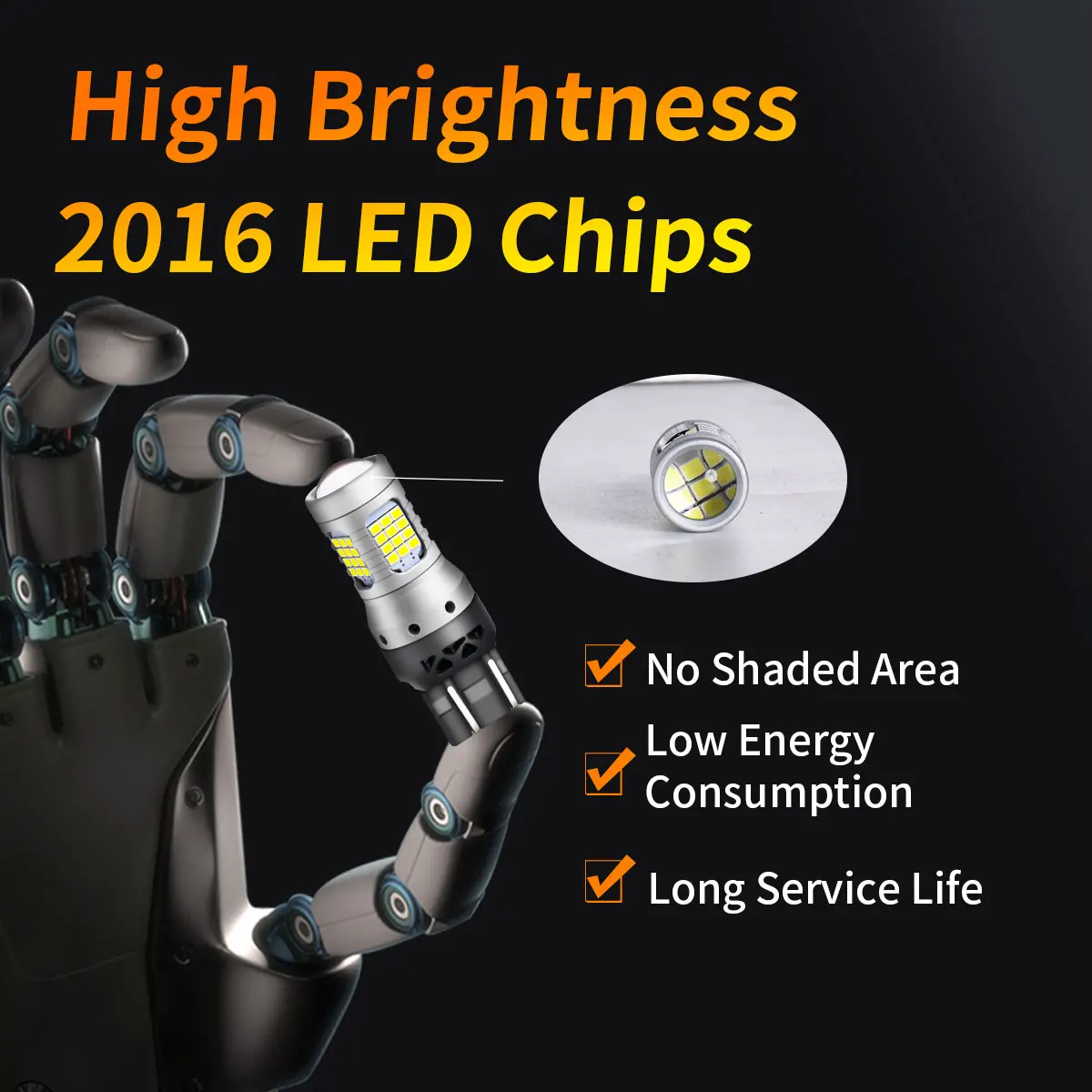 7443 LED-Lampen W21/5 W 9715R T20, hohe Helligkeit, 2016, LED-Chips für Kfz-Blinker, Ausverkauf, Parkplatz, Lesebreite, Lichter – Detail 4