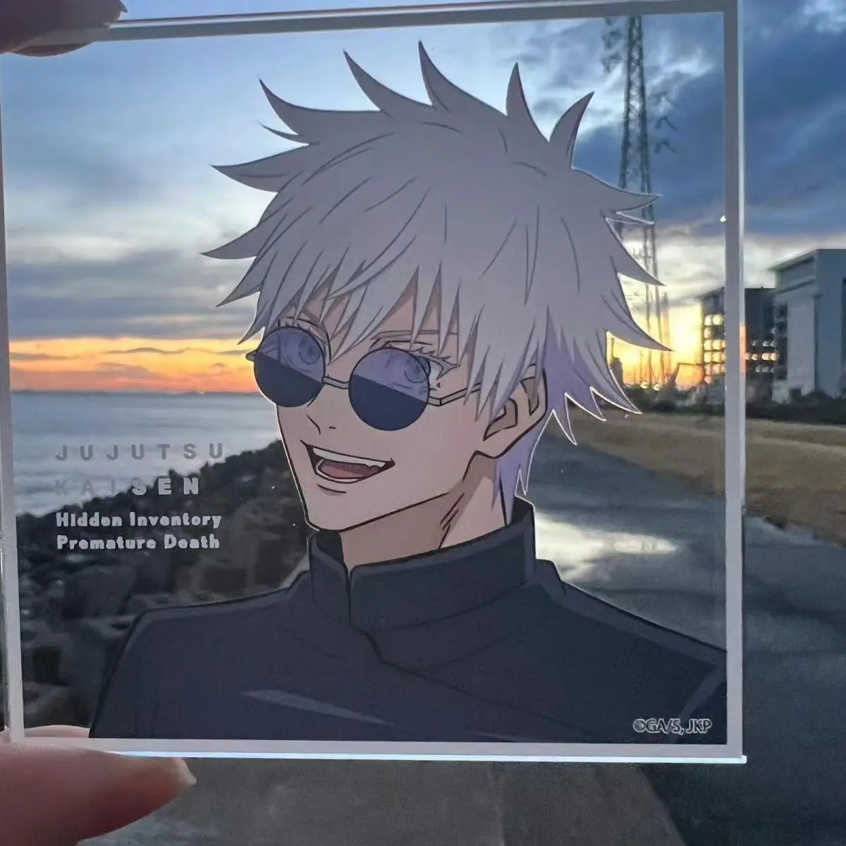 

Anime Jujutsu Kaisen Satoru Gojo Geto Suguru Cosplay Photograph Transcard Standing Sign Cute Ambitus