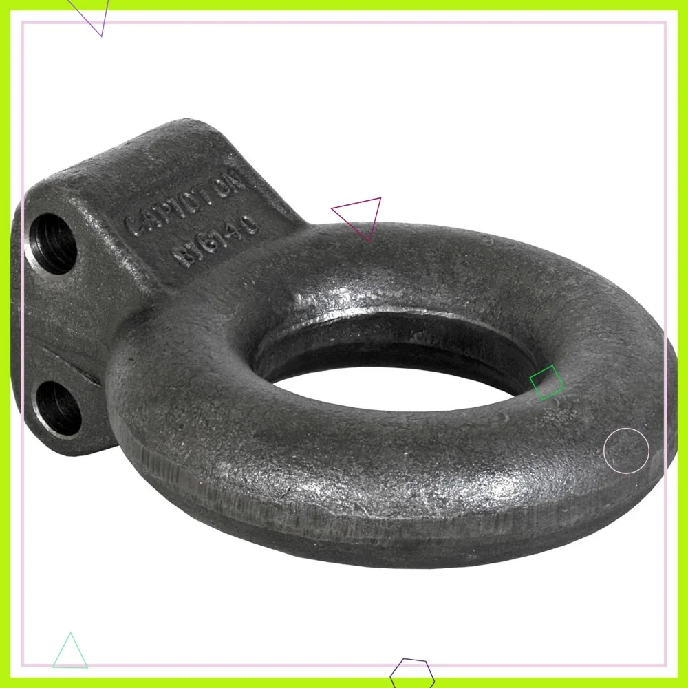 

3" ID Forged Steel Tow Eye, 10 Ton Capacity, Adjustable Bracket Compatible for Heavy-Duty Towing