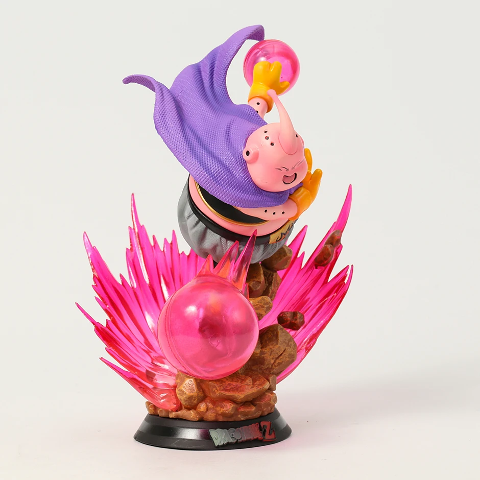 Dragon Ball Z Majin Buu Anime Figure Fat Buu 21cm Action Figurine LED Light PVC Statue Model Collectible Desk Decora Toys Gifts