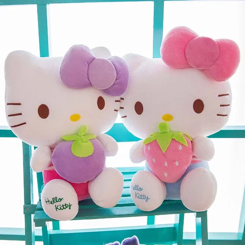 50cm Sanrio Cute Hello Kitty Plush Toy Pillow Doll Stuffed Animal Children Plushies Home Decoration Peluche Girls Birthday Gift