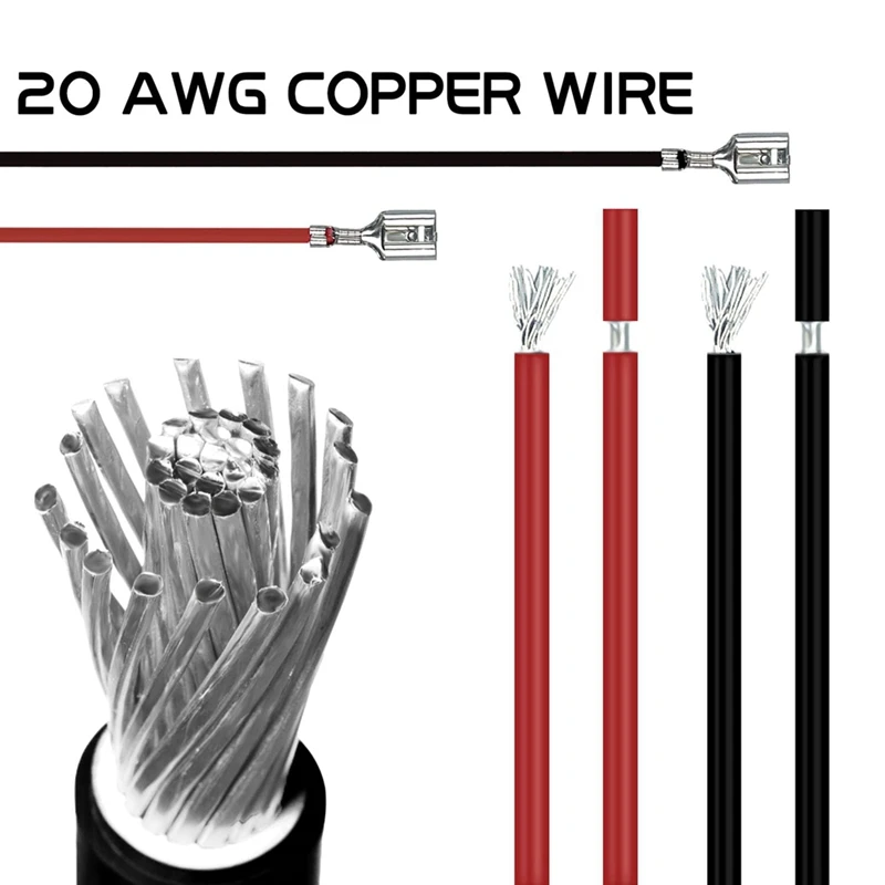 AT19-30PCS 2.8Mm/4.8Mm/6.3Mm Vrouwelijke Luidsprekerkabel Connectors Met Isolatie Mouw Luidspreker connector Quick Splice Kit