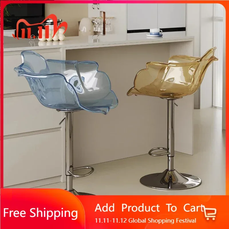 

Long Plastic Bar Stools Restaurant Bedroom Back Gaming Beach Relaxing Chair Chair Reception Sillas Para Comedor Home Furniture