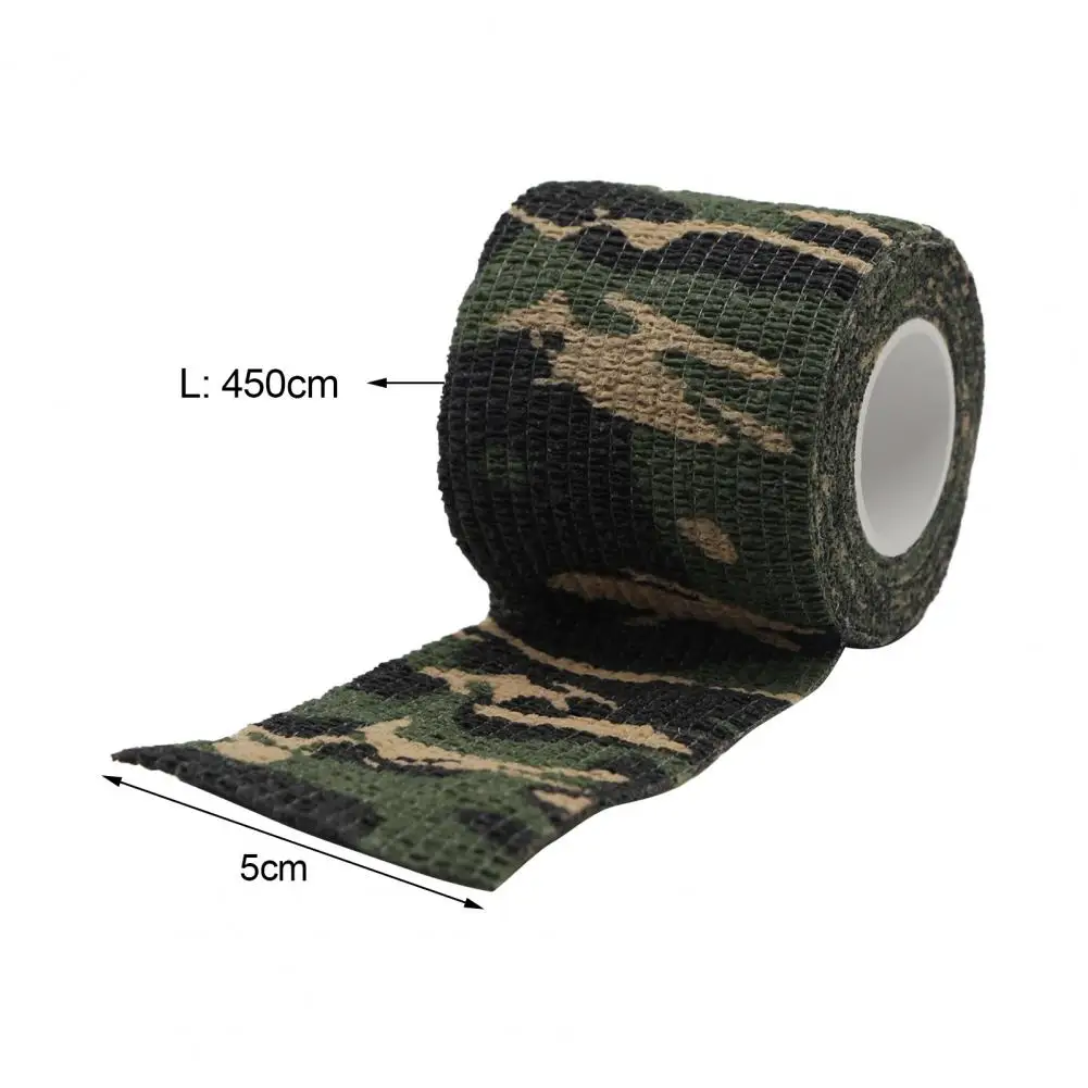 1 Roll Camouflage Tape Protective MilitaryTelescopic Camo Tape Anti-scratches Self-Adhesive MilitaryCamo Stretch Bandage Tape