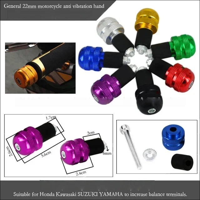 

Motorcycle handlebar end handle CNC metal accessories weight plug slider 7/8 inches 22 millimeters For BMW motorcycle