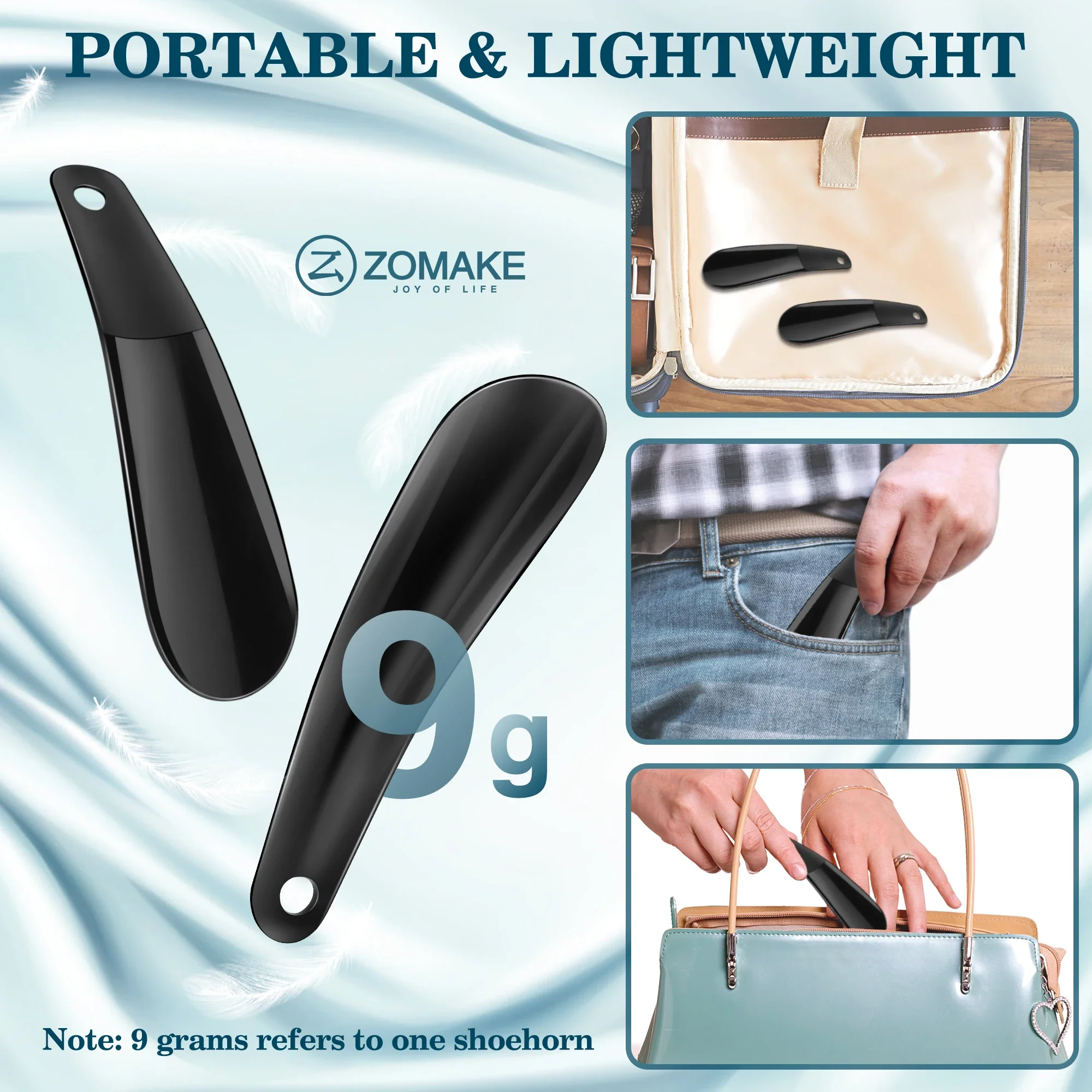 New 16CM Portable Mini Professional Shoe Horn Durable Plastic Spoon Shaped Children Shoe Changing Assistant Flexible Shoe Lifter image 5