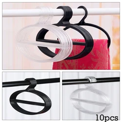 10PCS Multi Purpose Plastic Circle Scarf Hanger Tie Clothes Rack Storage Racks Closet Organizer Portable Space Saving Hangers