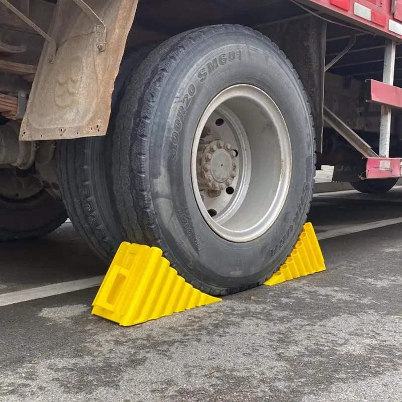 Car wheel stopper parking Anti-Skid Car Wheel Chocks Car Trailer Wheel Chock Triangular Anti Slip BlocksWedge Stoppers For Truck