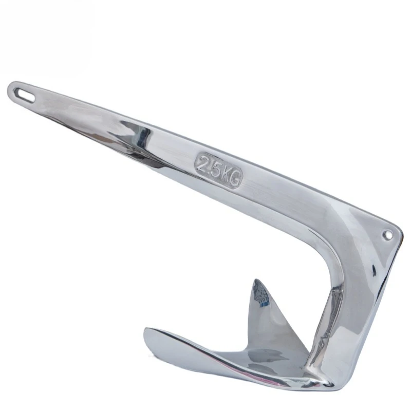 

316 stainless steel Bruce anchor 1~ 30kg large grip anchor, marine hardware accessories yacht fishing boat fixed anchor