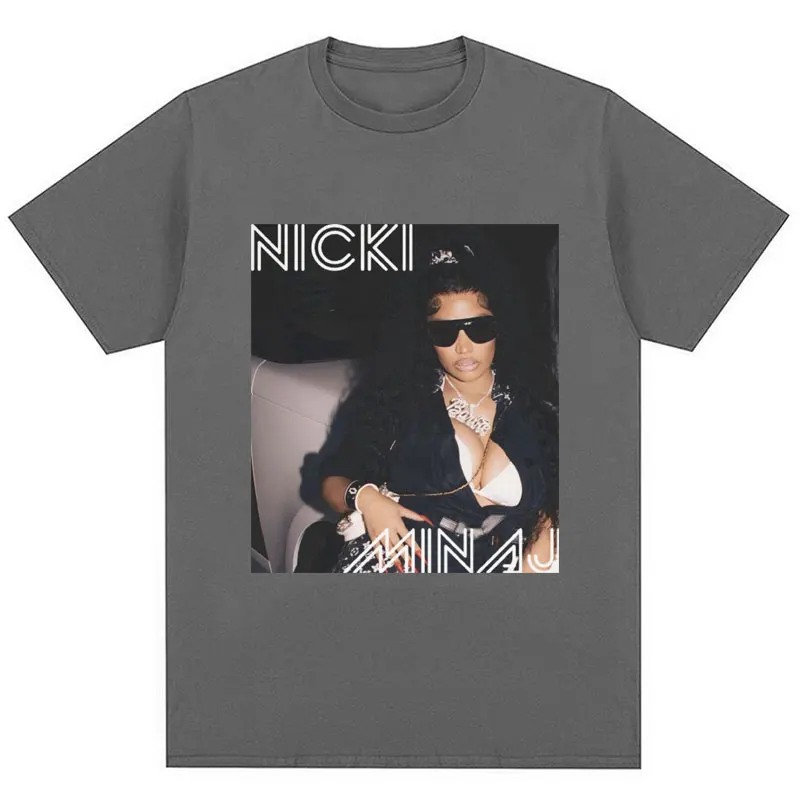 Rapper Nicki Minaj T Shirt Red Ruby Da Sleeze Men Women Hip Hop Fashion T-shirt Vintage Cotton Oversized Summer Tees Fans Gifts