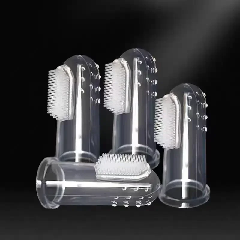 Weiche Silikon-Fingerzahnbürsten für Haustiere, Hundebürste, zur Beseitigung von Mundgeruch und Zahnstein, Zahnpflege-Tool, Katzenreinigungsbürste, Silikagel-Haustierzubehör – Detail 7