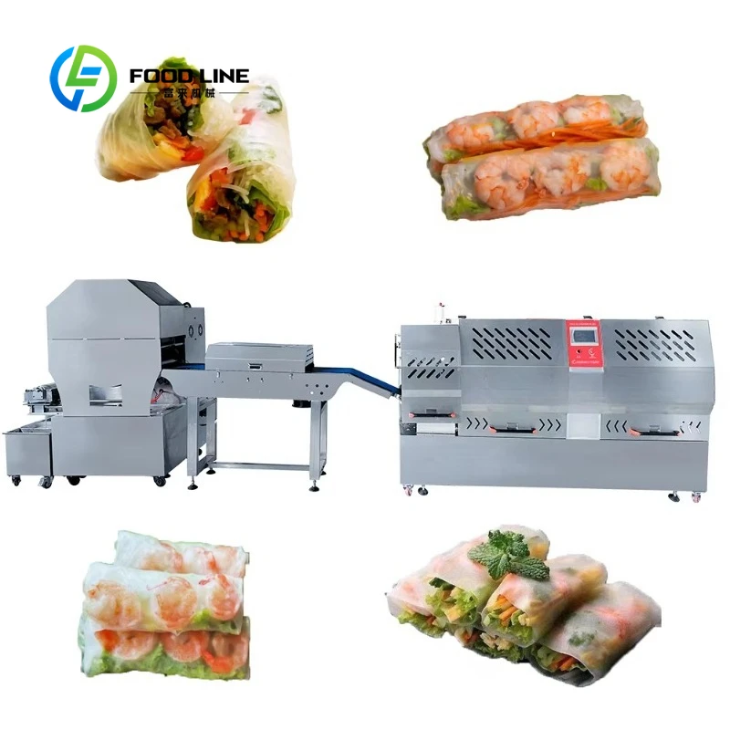Customized size Automatic spring roll and spring cake maker with motor, food grade 304 stainless steel,
