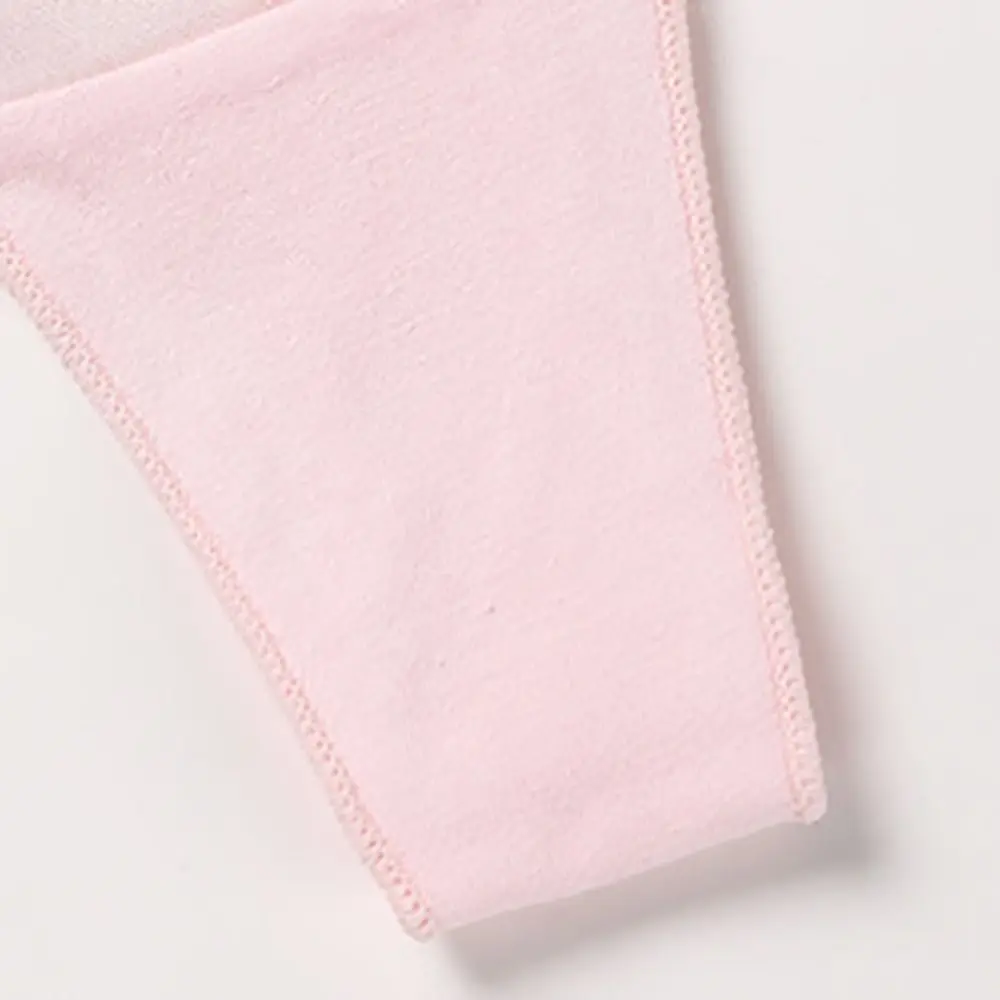 Kawaii Letter Satin Silk Ruffle Thong Embroidery Underpants Ice Silk Panties Low Waist Seamless Briefs for Women Girl