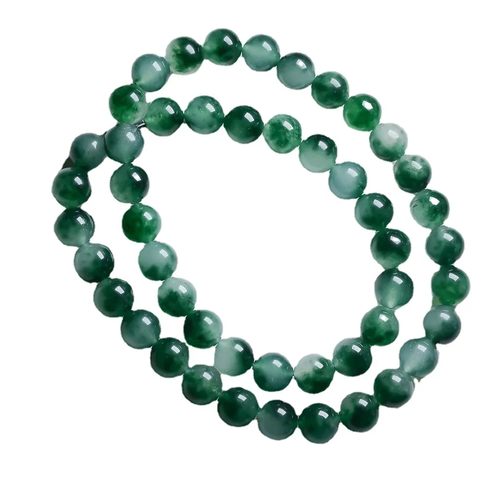 

Потрясающее синее нефритовое ожерелье с воротником и бусинами диаметром 12 мм.