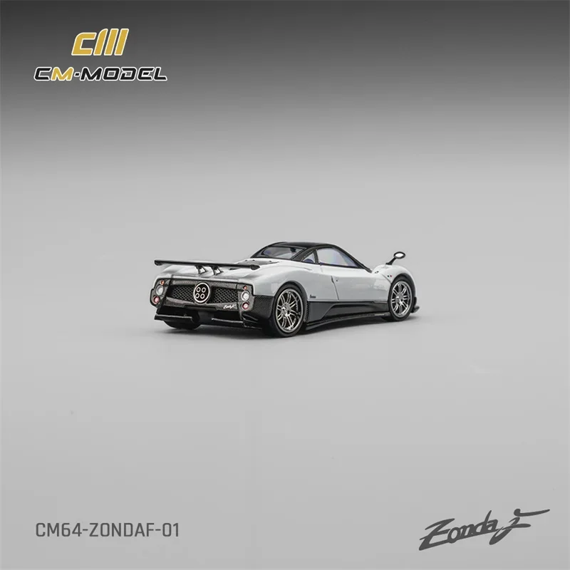 Pré-venda modelo cm 1:64 zondaf pagani branco pérola coleção de modelo de carro fundido em miniatura