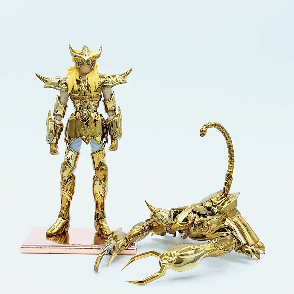 In Stock SG Model Saint Seiya Myth Cloth DDP EX Gold Mini Milo Scorpio With Totem/Object Knights of the Zodiac PVC Action Figure