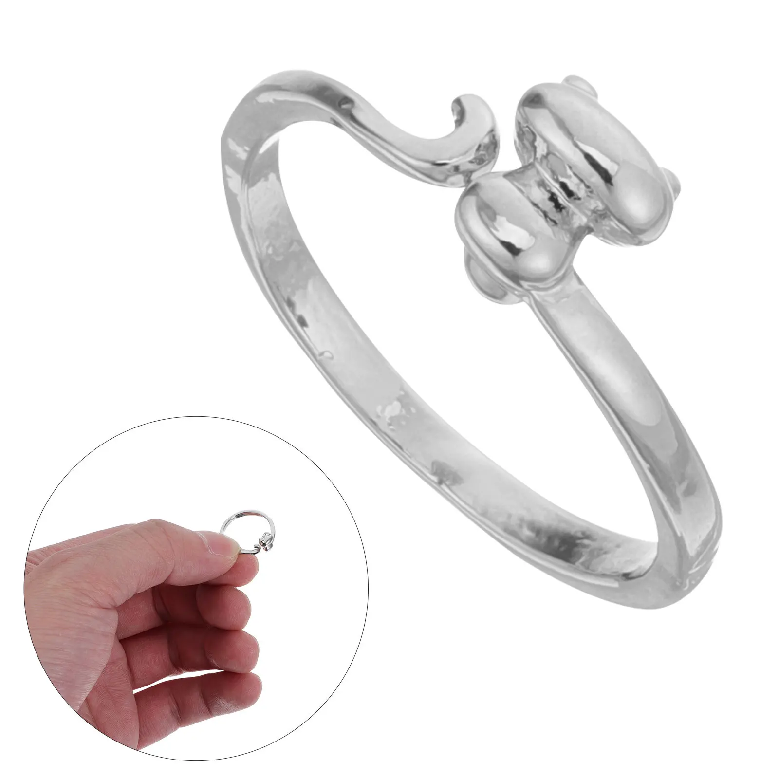 

Набор из 5 металлических колец для ниток: эргономичные направляющие для пальцев при вязании крючком, предотвращают спутывание, ускоряют вязание, компактный дизайн для всех размеров пряжи