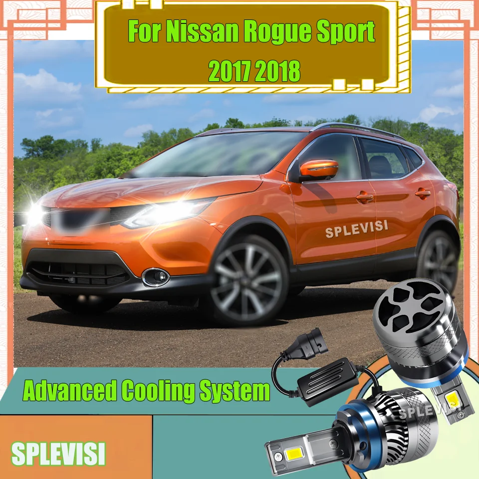 

LED Car Headlight Bulbs H11 H8 H9 high longevity Lamp Auto Bulb Lights 6000K 12V IP68 System For Nissan Rogue Sport 2017 2018