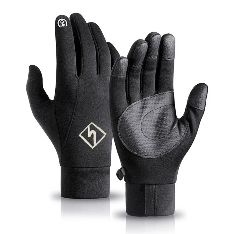 

Outdoor Warm Keeping Sports Gloves Winter Windproof Fleece Thickened Fitness Anti-Slip Driving Touch Screen Riding Gloves