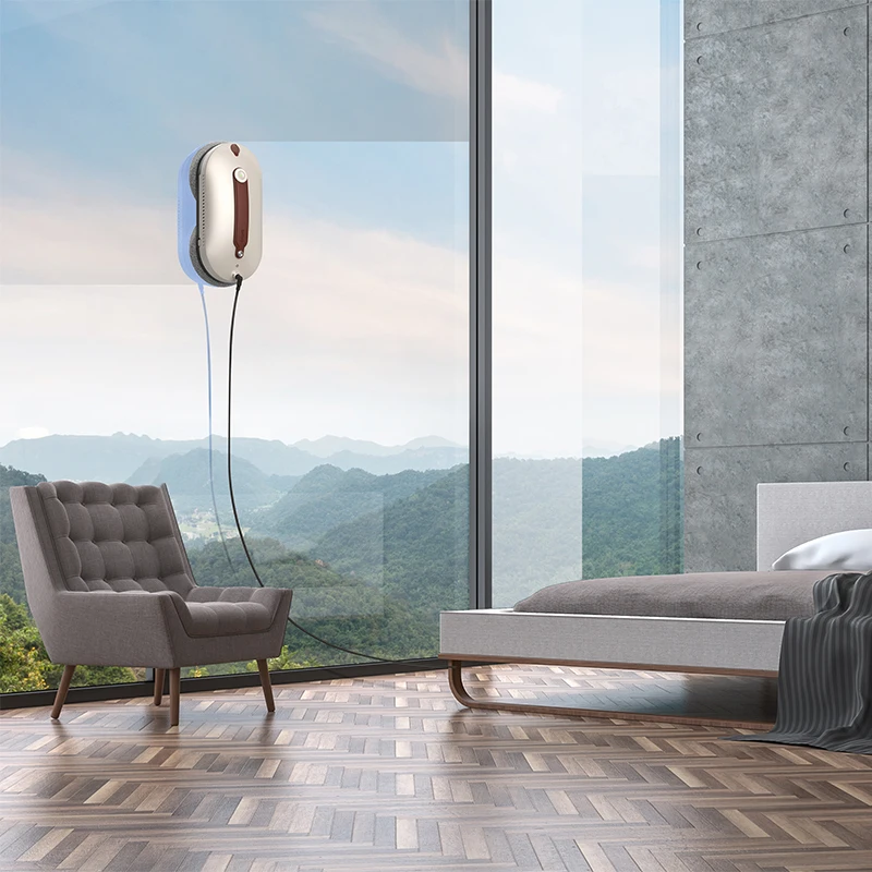 2024 Best Quality Auto Water Spray Window Cleaner Robot Smart Glass Cleaning Robot With APP & Remote