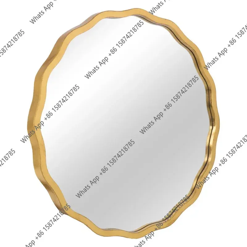 Makeup Mirror, Dresser Mirror, Oval Decorative Metal Wrought Iron Bedroom, Dormitory Desktop Mirror X