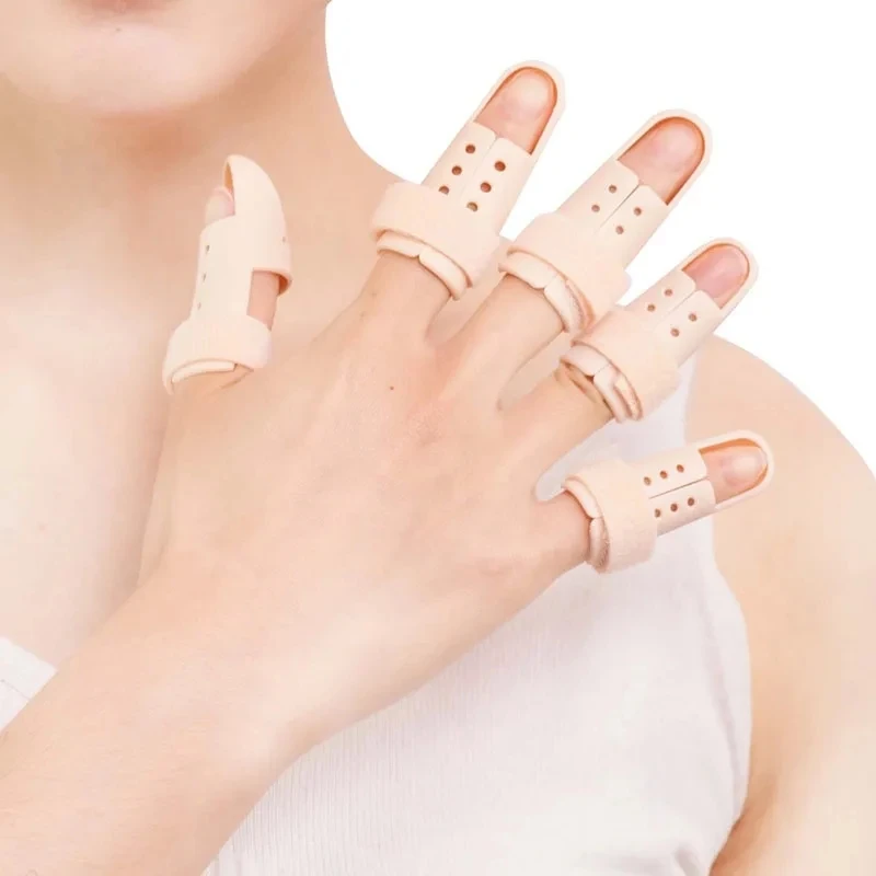 1Set/6Pcs Finger Fracture Fixator Finger Joint Support Splint Protection Finger Mallet Splint Posture Corrector