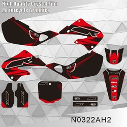 For Honda CR 125 1998 1999 CR 250 1997 1998 1999 Full Graphics Decals Stickers Motorcycle Background Custom Number N0322AH