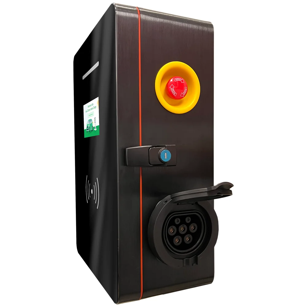 Ev Charging AC 14 Kw Station Dual Socket Type2 Fast Double Outlet Ev Charger For Electric Car 7kW+7 KW Wholesale Car Evse Charge